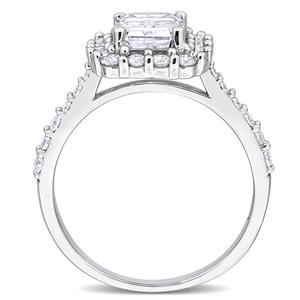 Sterling Silver 2 3/8ctw. White Moissanite Engagement Ring alternate view
