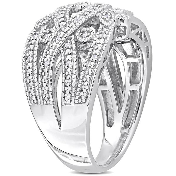 Sterling Silver 1/10ctw. Diamond Vintage Ring alternate view