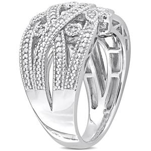 Sterling Silver 1/10ctw. Diamond Vintage Ring alternate view