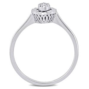 Sophia B 1/8ctw. Baguette Marquise Diamond Ring alternate view