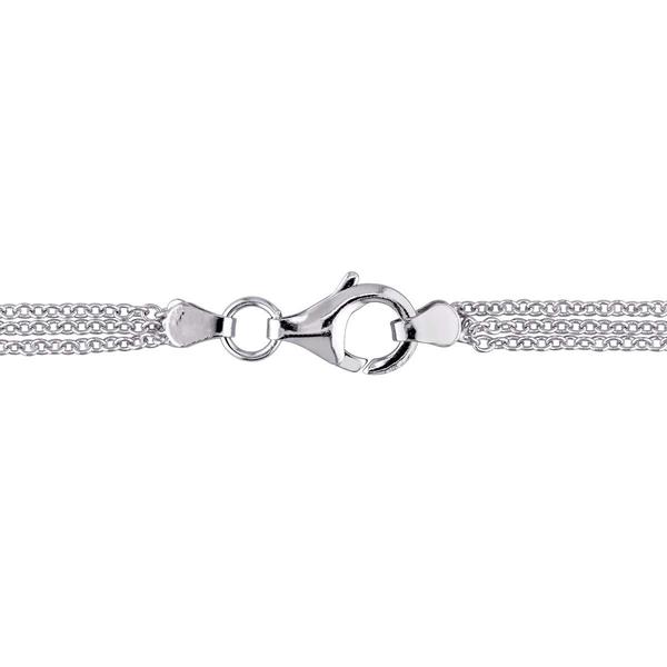 Diamond Classics(tm) Sterling Silver Diamond Heart Necklace alternate view