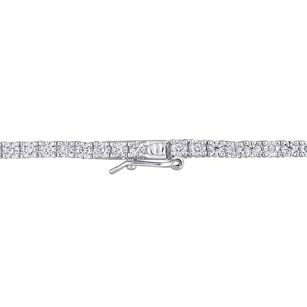 Sterling Silver 12 1/2ctw. Dew Moissanite Tennis Necklace alternate view