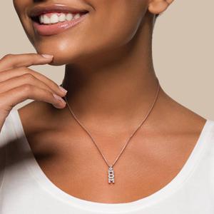 Sophia B Sterling Silver 0.06ct. Diamond Mom Pendant alternate view