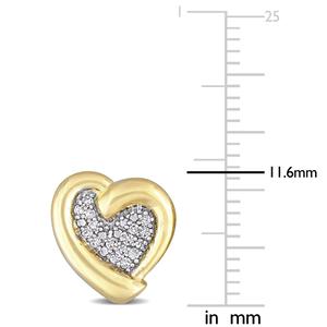 Diamond Classics(tm) Diamond Heart Earrings alternate view