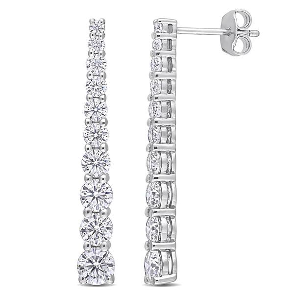 Gemstone Classics(tm) 2 3/4ctw. Dew Moissanite Dangle Earrings