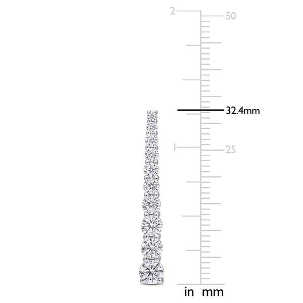 Gemstone Classics(tm) 2 3/4ctw. Dew Moissanite Dangle Earrings alternate view