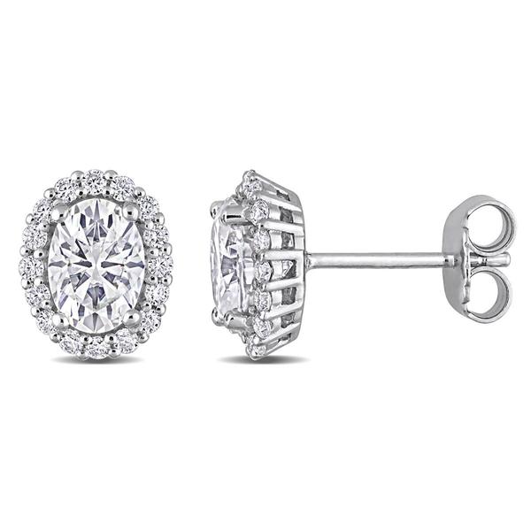 Gemstone Classics(tm) 2 1/3ctw. Dew Moissanite Halo Earrings