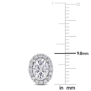 Gemstone Classics(tm) 2 1/3ctw. Dew Moissanite Halo Earrings alternate view
