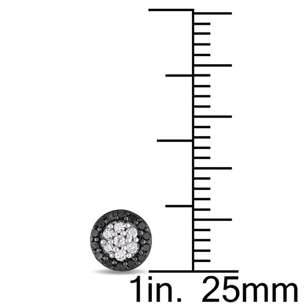 Radiant Rainbow(tm) 1/4ctw. Diamond Cluster Stud Earrings alternate view