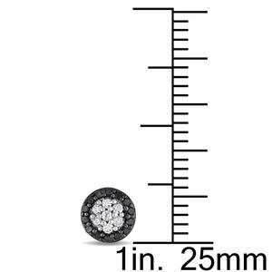Radiant Rainbow(tm) 1/4ctw. Diamond Cluster Stud Earrings alternate view