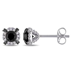 Radiant Rainbow(tm) 10kt. Gold 1ctw. Diamond Stud Earrings