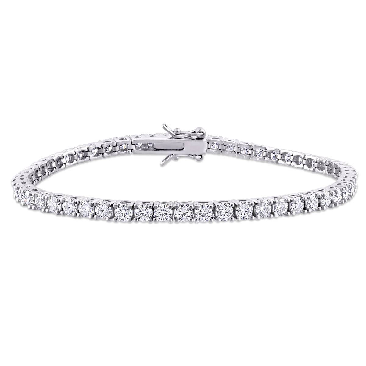 Sterling Silver 5 1/10ctw. Dew Moissanite Bracelet