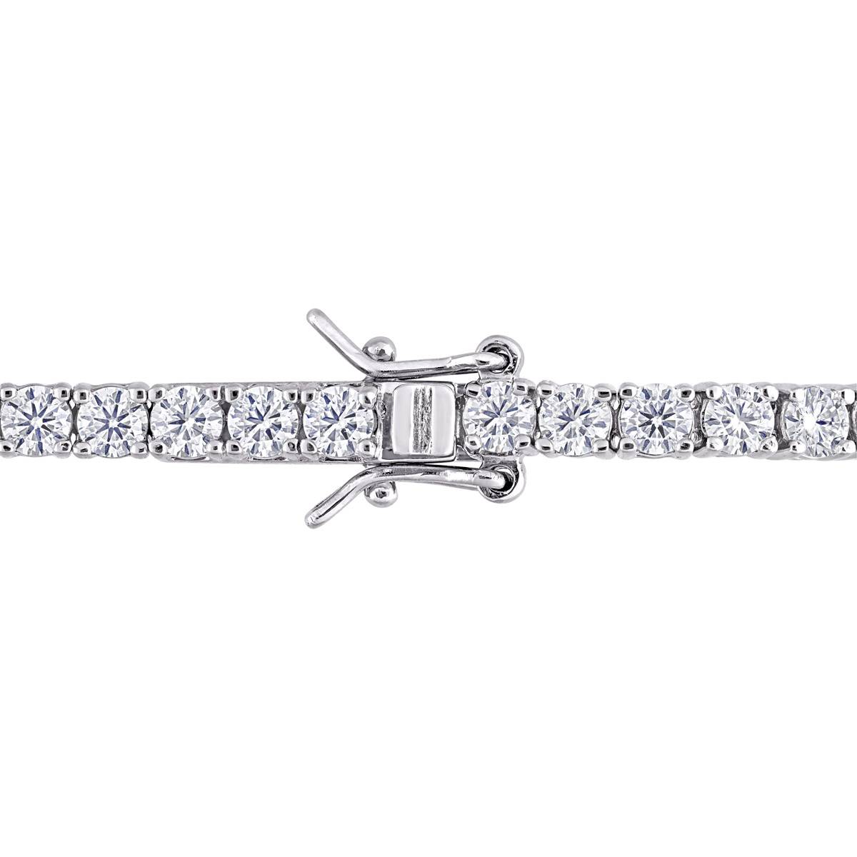 Sterling Silver 5 1/10ctw. Dew Moissanite Bracelet