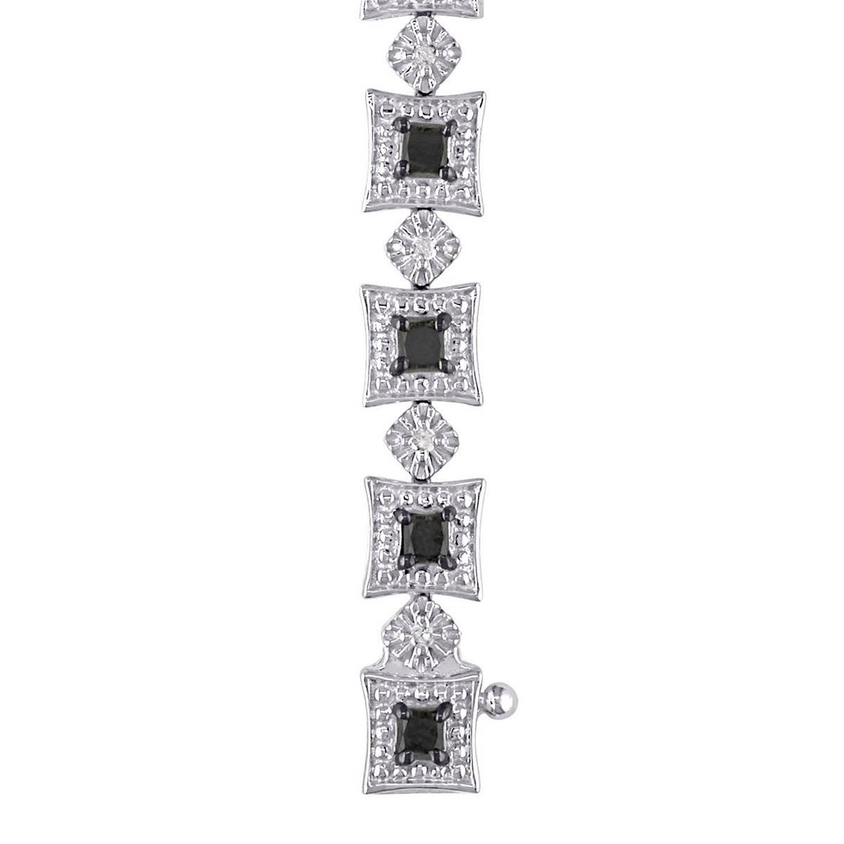 Radiant Rainbow(tm) 2ctw. Princess-Cut Square Link Bracelet