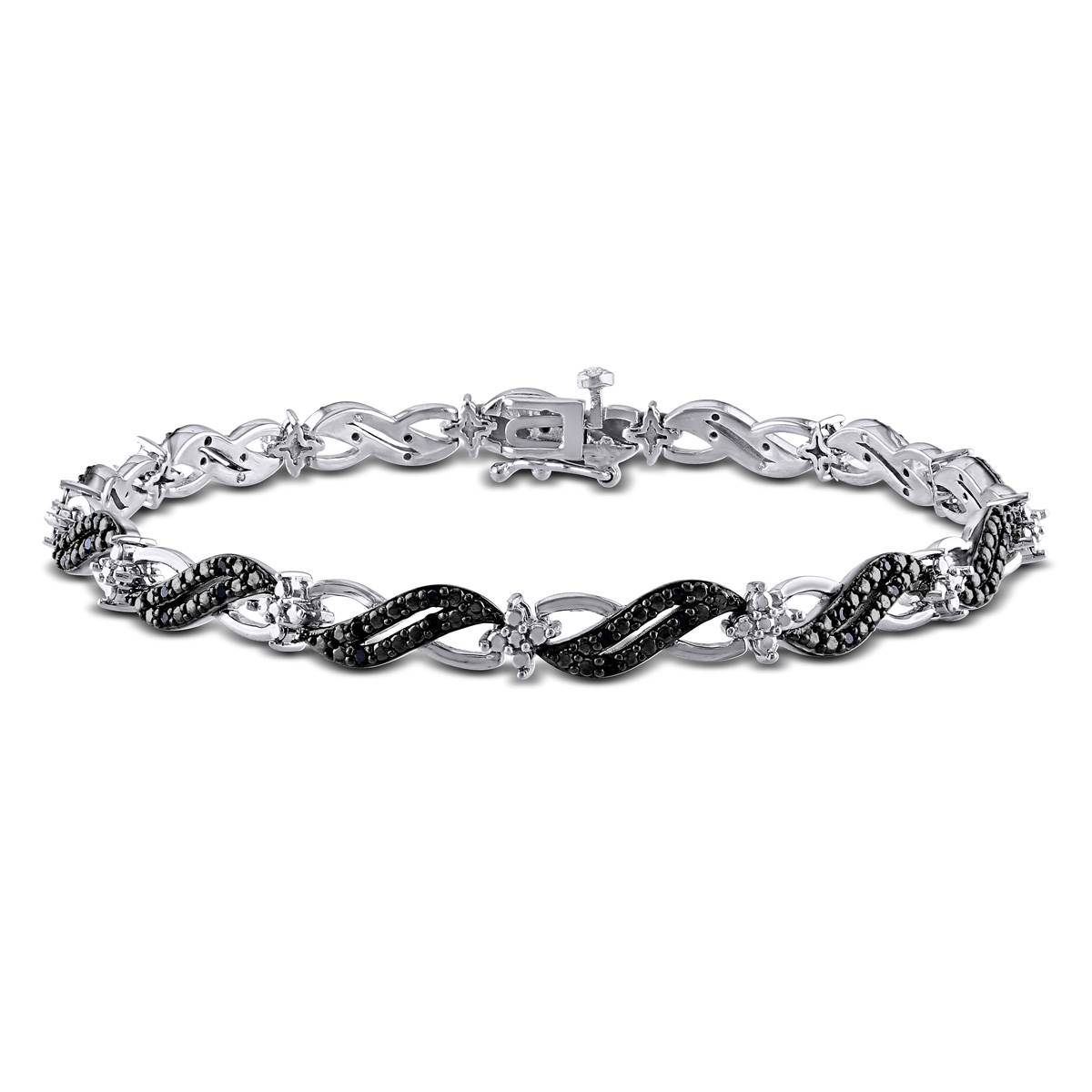 Radiant Rainbow(tm) 1/4ctw. Diamond Infinity Link Bracelet