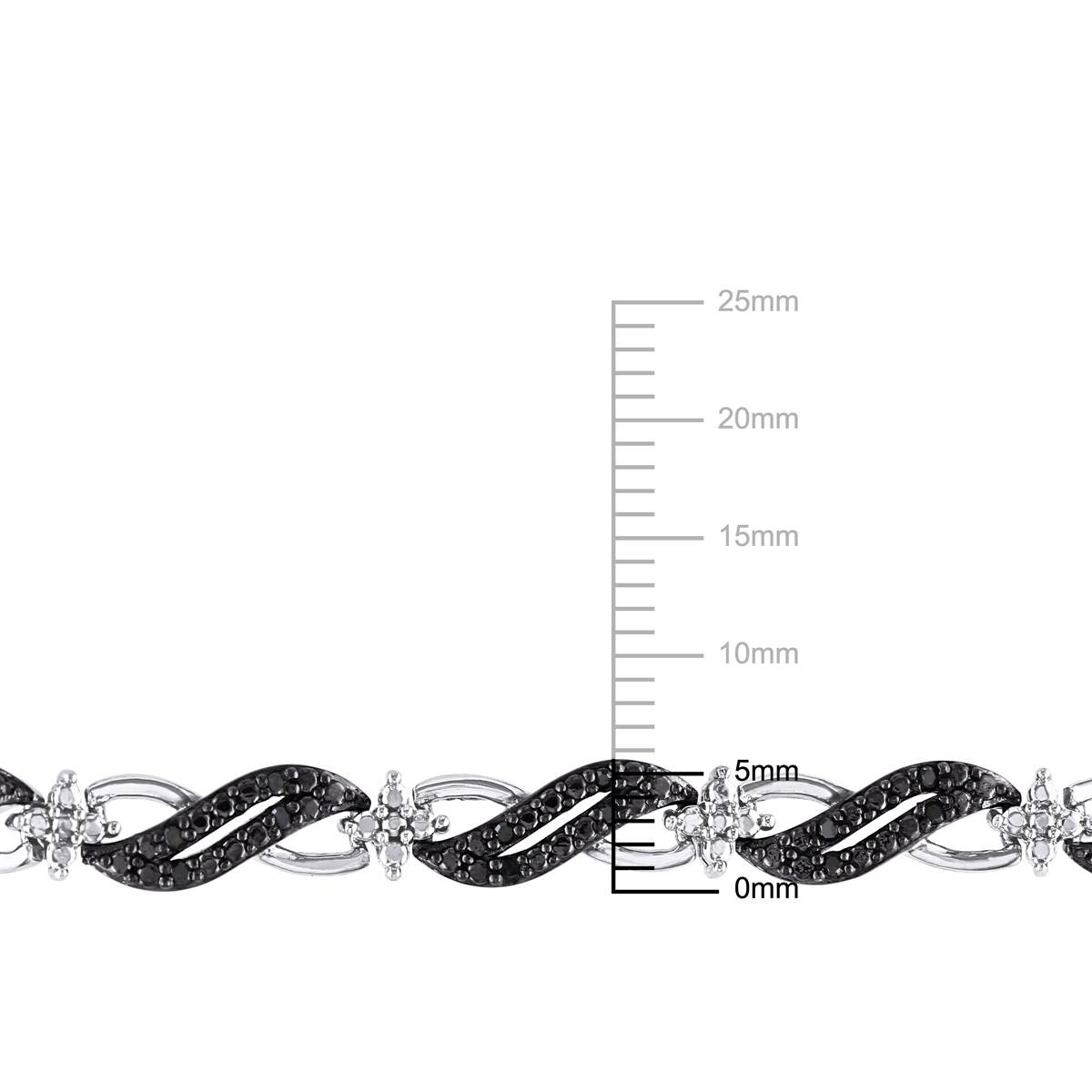 Radiant Rainbow(tm) 1/4ctw. Diamond Infinity Link Bracelet