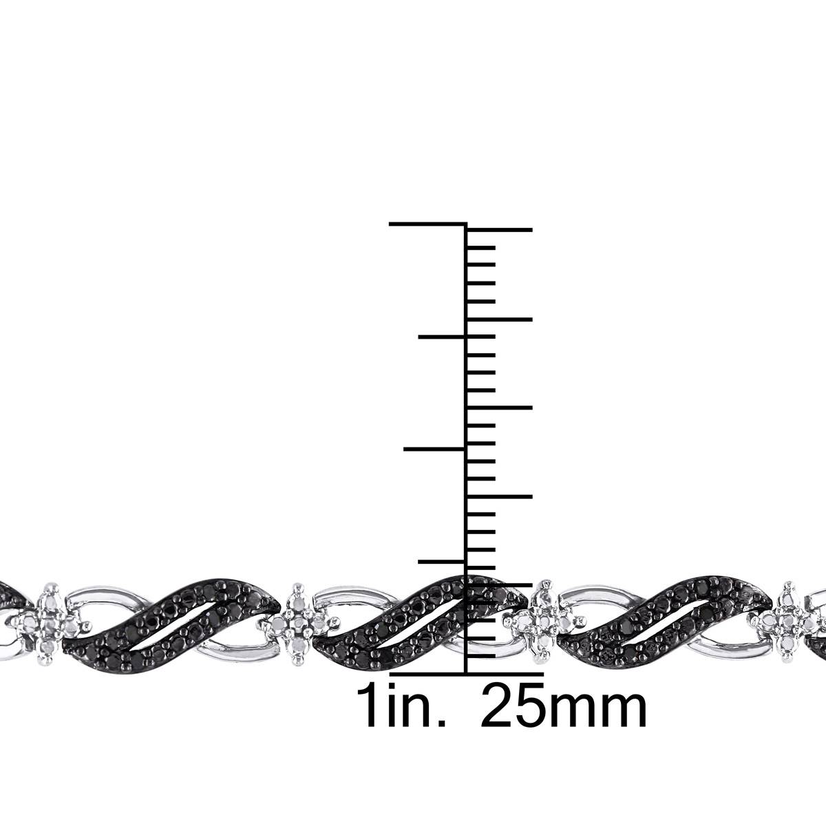 Radiant Rainbow(tm) 1/4ctw. Diamond Infinity Link Bracelet