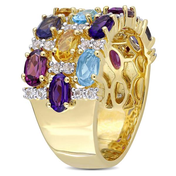 Gemstone Classics(tm) Amethyst Blue Topaz Fashion Ring alternate view