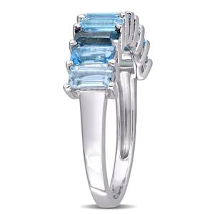 Gemstone Classics(tm) 2 1/2ctw. Blue Topaz Fashion Eternity Ring alternate view