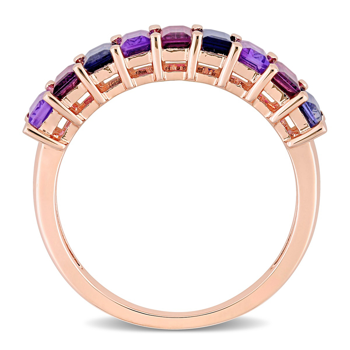 Gemstone Classics(tm) 2 1/6ctw. Amethyst Brazil Eternity Ring