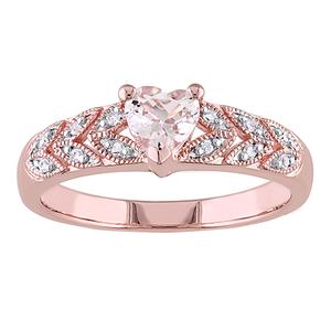 Gemstone Classics(tm) Silver 1/2ctw. Morganite Ring