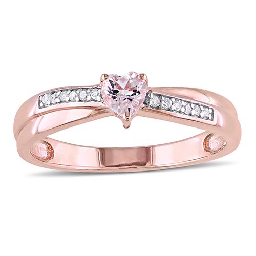 Gemstone Classics(tm) Silver 1/4ctw. Morganite Ring