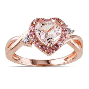 Gemstone Classics(tm) Silver 1 1/3ctw. Morganite Ring