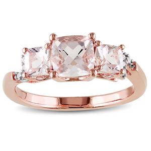 Gemstone Classics(tm) Silver 1 2/5ctw. Morganite Ring