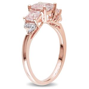 Gemstone Classics(tm) Silver 1 2/5ctw. Morganite Ring alternate view