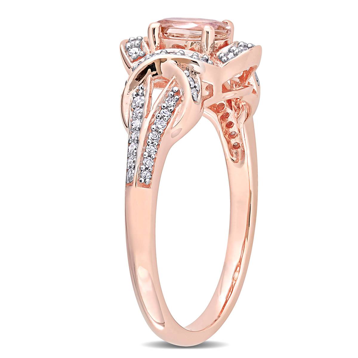 Gemstone Classics(tm) 10kt. Rose Gold 1/5ctw. Diamond Ring