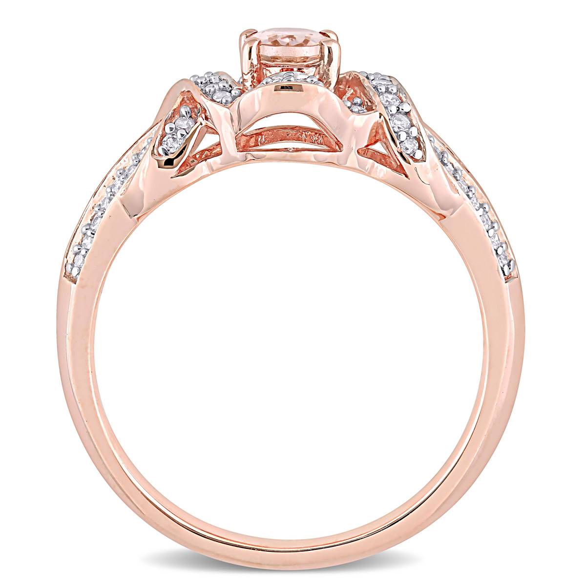 Gemstone Classics(tm) 10kt. Rose Gold 1/5ctw. Diamond Ring