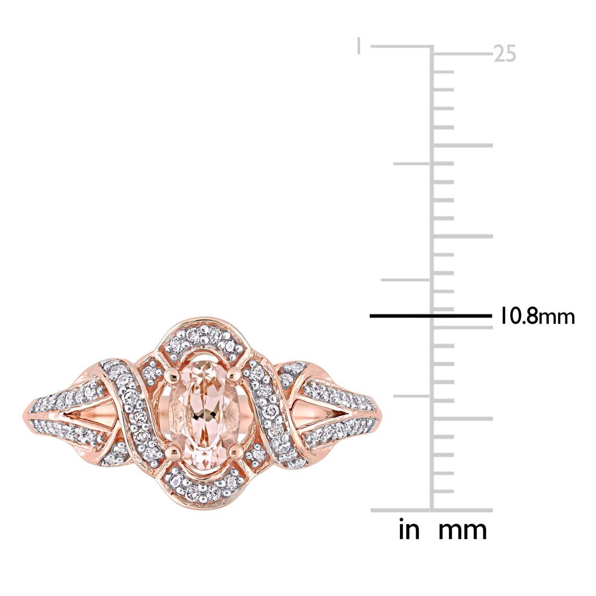 Gemstone Classics(tm) 10kt. Rose Gold 1/5ctw. Diamond Ring