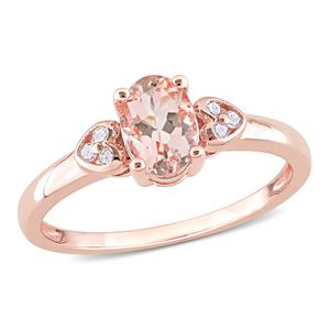 Gemstone Classics(tm) 18kt. Rose Gold 3/4ctw. Morganite Ring
