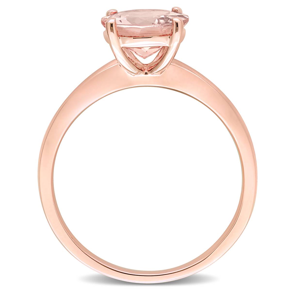 Gemstone Classics(tm) 10kt. Rose Gold Morganite Solitaire Ring