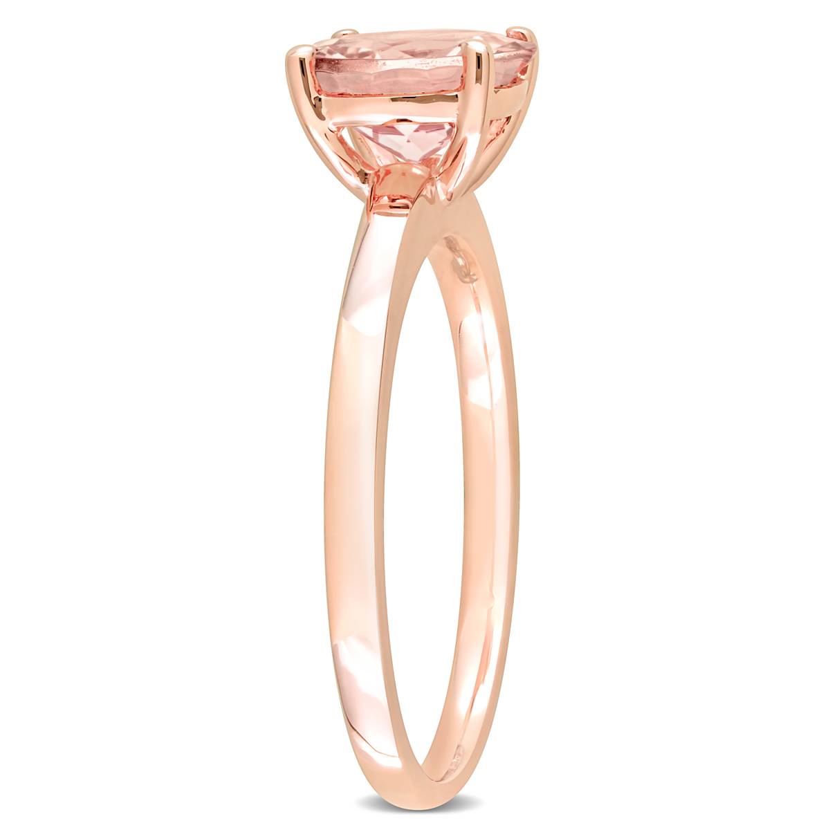 Gemstone Classics(tm) 10kt. Rose Gold Morganite Solitaire Ring