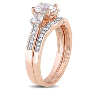 Gemstone Classics(tm) Rose Gold 1 1/3ctw. Sapphire Bridal Set alternate view