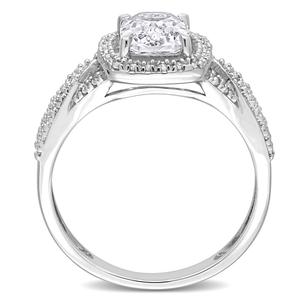 Gemstone Classics(tm) 10kt. White Gold White Sapphire Ring alternate view