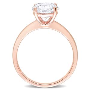 Gemstone Classics(tm) 10kt. Rose Gold Lab Created Sapphire Ring alternate view