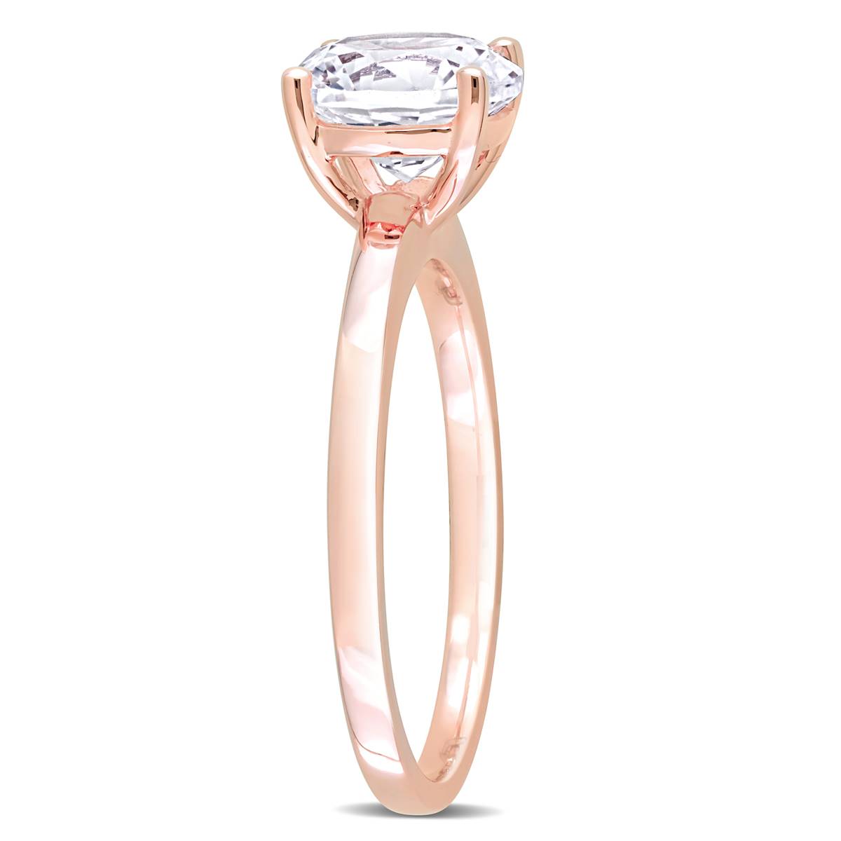 Gemstone Classics(tm) 10kt. Rose Gold Lab Created Sapphire Ring