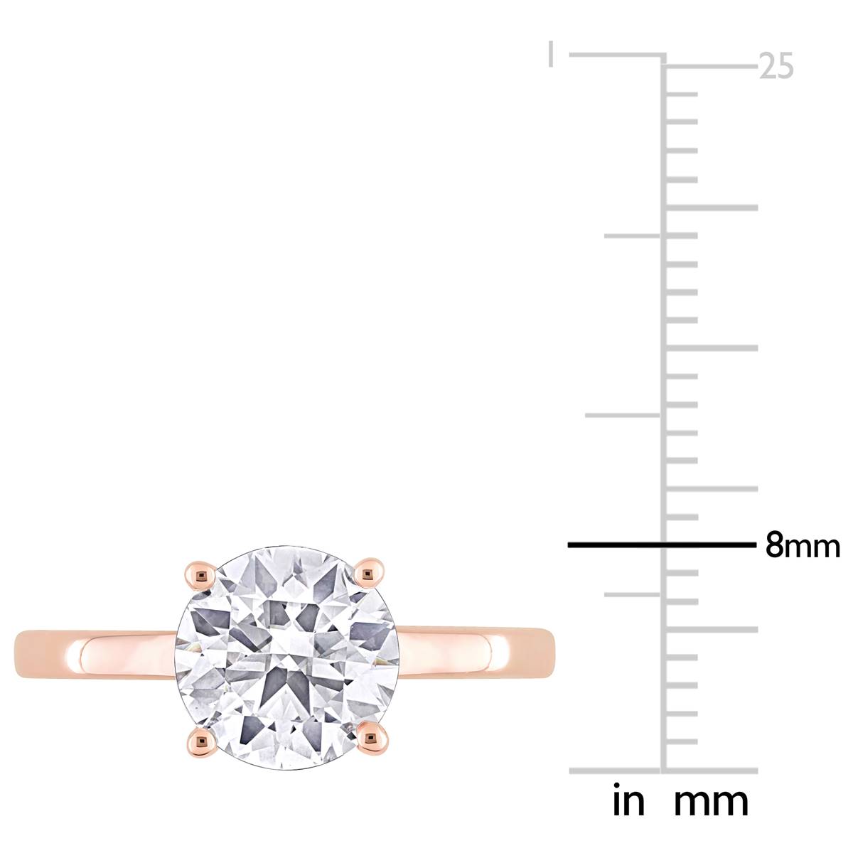 Gemstone Classics(tm) 10kt. Rose Gold Lab Created Sapphire Ring