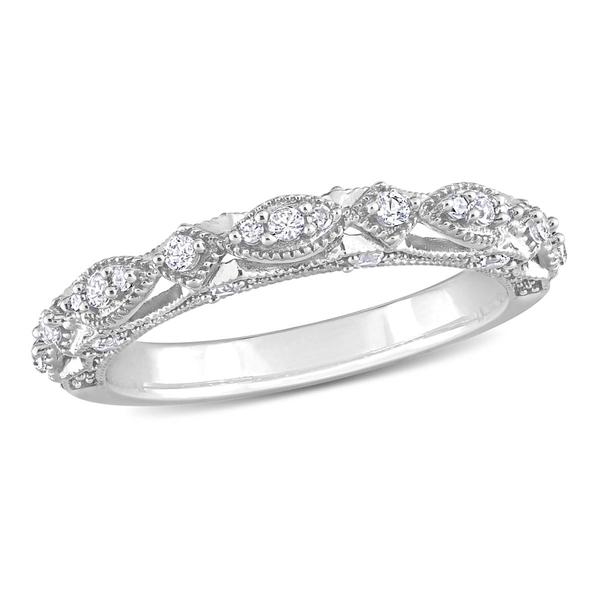 Gemstone Classics(tm) 10kt. White Gold Lab Created Sapphire Ring