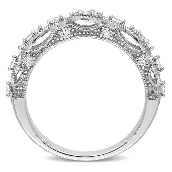 Gemstone Classics(tm) 10kt. White Gold Lab Created Sapphire Ring alternate view