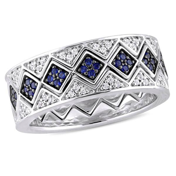 Gemstone Classics(tm) 1 3/8ctw. Sapphire Sterling Silver Ring