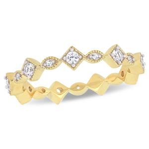 Gemstone Classics(tm) 0.54ctw. Sapphire 10kt. Yellow Gold Ring