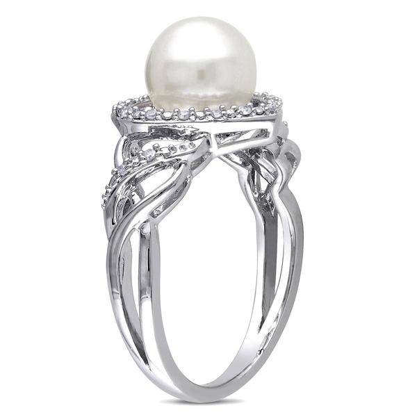 Gemstone Classics(tm) 1/10ctw. Freshwater Cultured Pearl Ring alternate view