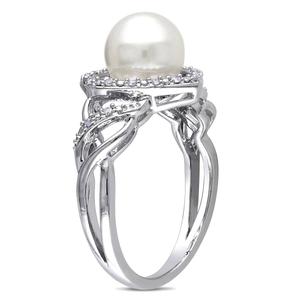 Gemstone Classics(tm) 1/10ctw. Freshwater Cultured Pearl Ring alternate view