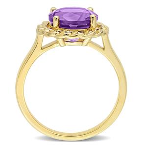 Sophia B 2 1/4ctw. African Amethyst Gemstone Ring alternate view