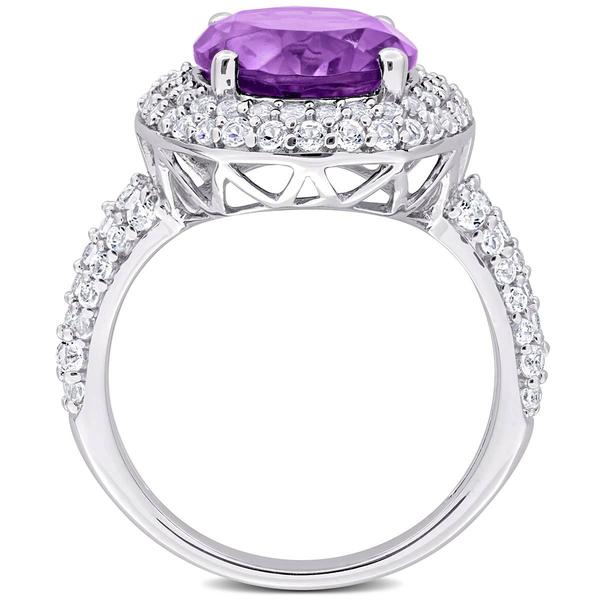 Sophia B 5 1/3ctw. Amethyst & White Topaz Gemstone Ring alternate view