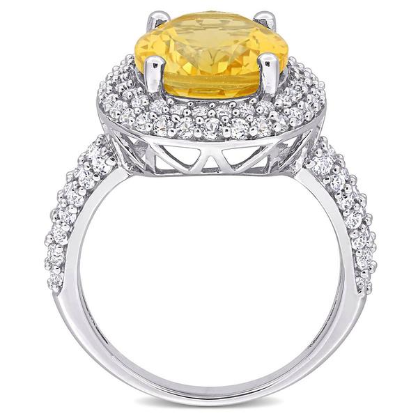 Sophia B 5 5/8ctw. Citrine & White Topaz Gemstone Ring alternate view