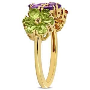 Sophia B 2 3/4ctw. Floral Multi-Gemstone Ring alternate view